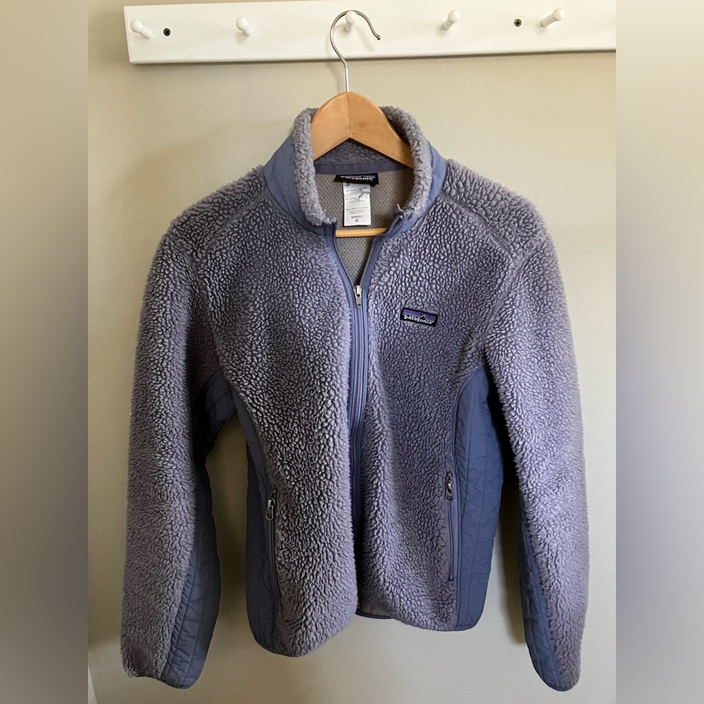 Lavender Patagonia zip up jacket- women’s size medium